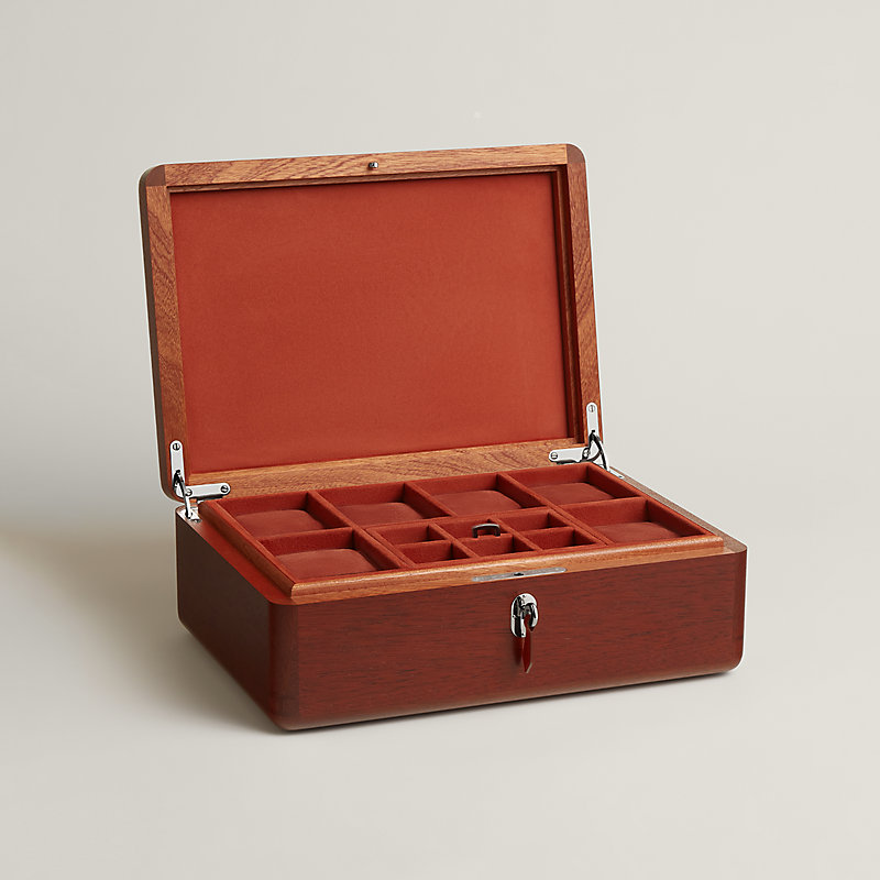 Casaque H Milleraies watch and cufflink box
