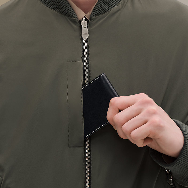 "Casaque" reversible rib-trim jacket