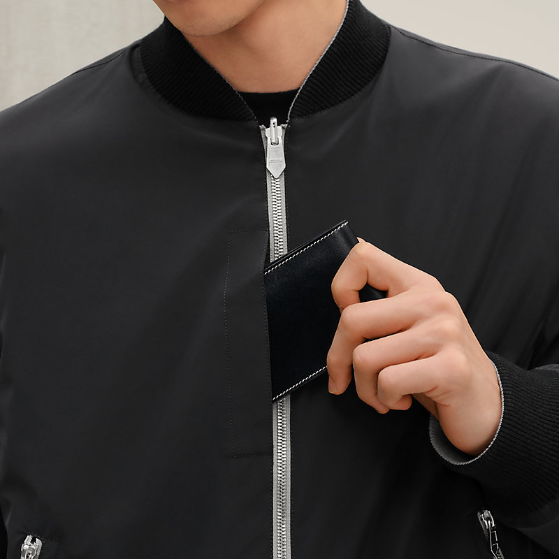 “Casaque”双面罗纹滚边夹克