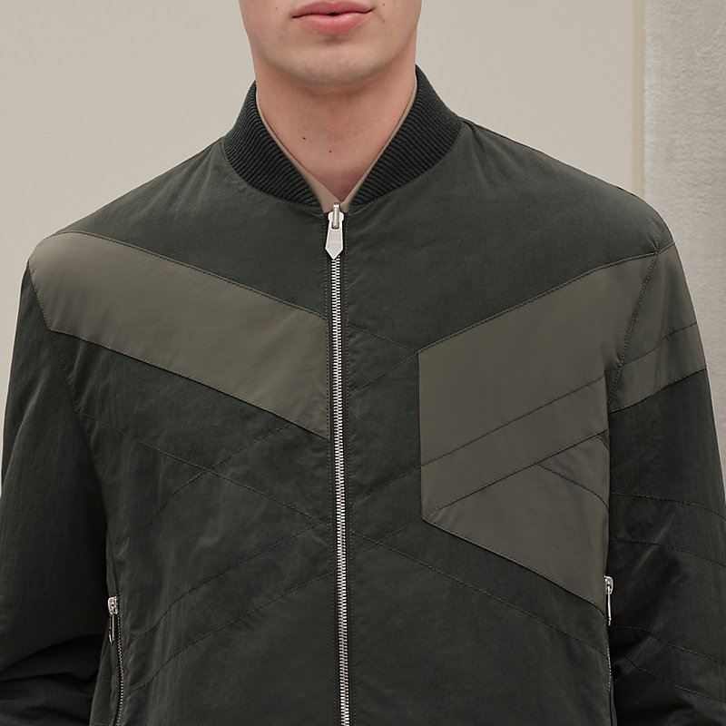 “Casaque”双面罗纹滚边夹克