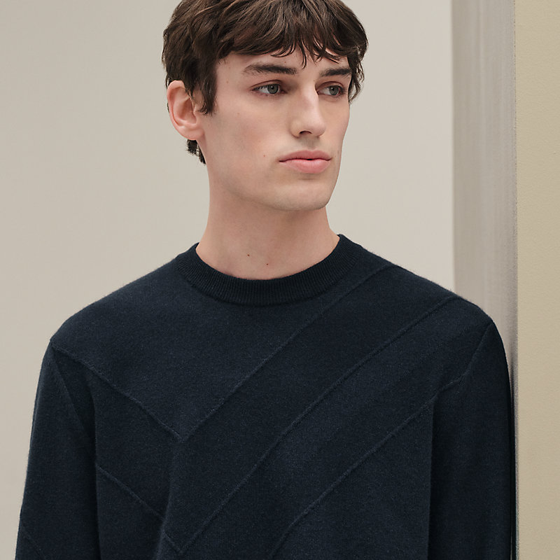 Cashmere "Casaque ombree" crewneck sweater