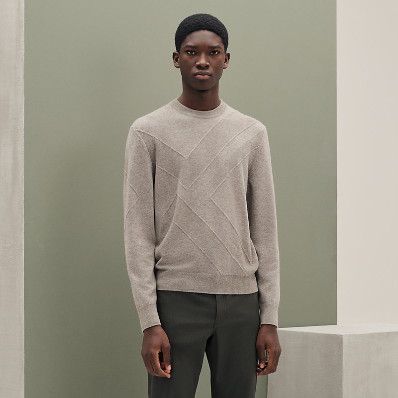 Cashmere "Casaque ombree" crewneck sweater