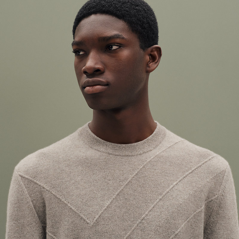 Cashmere "Casaque ombree" crewneck sweater
