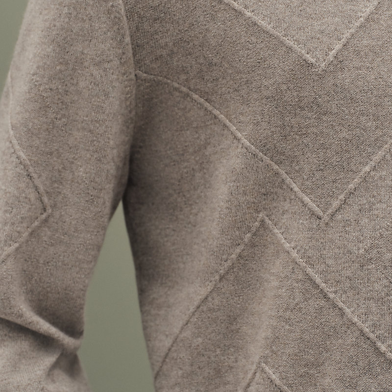 Cashmere "Casaque ombree" crewneck sweater