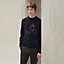 Cashmere "Cheval tangram" crewneck sweater, view 1 of 6