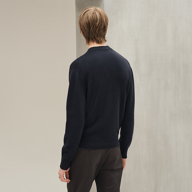 Cashmere "Cheval tangram" crewneck sweater