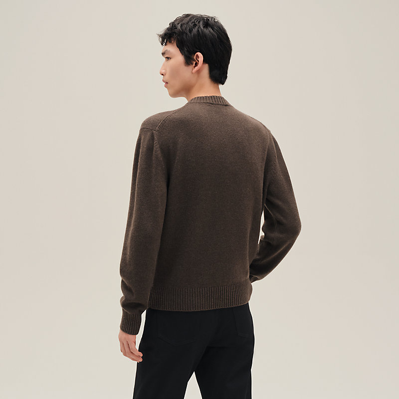 Cashmere "Cheval tangram" crewneck sweater