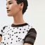 View: Worn, Cashmere "Garde-Robe Pop" short-sleeve sweater