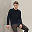 Cashmere "H bartack" crewneck sweater, view 3 of 5