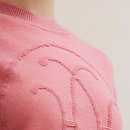 View: Worn, Cashmere "H Lift" long-sleeve sweater