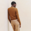 View: Worn, Cashmere "H Lift" long-sleeve sweater