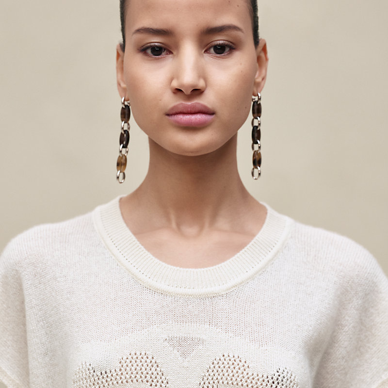 Cashmere "L'Enseigne du Sellier" sleeveless sweater