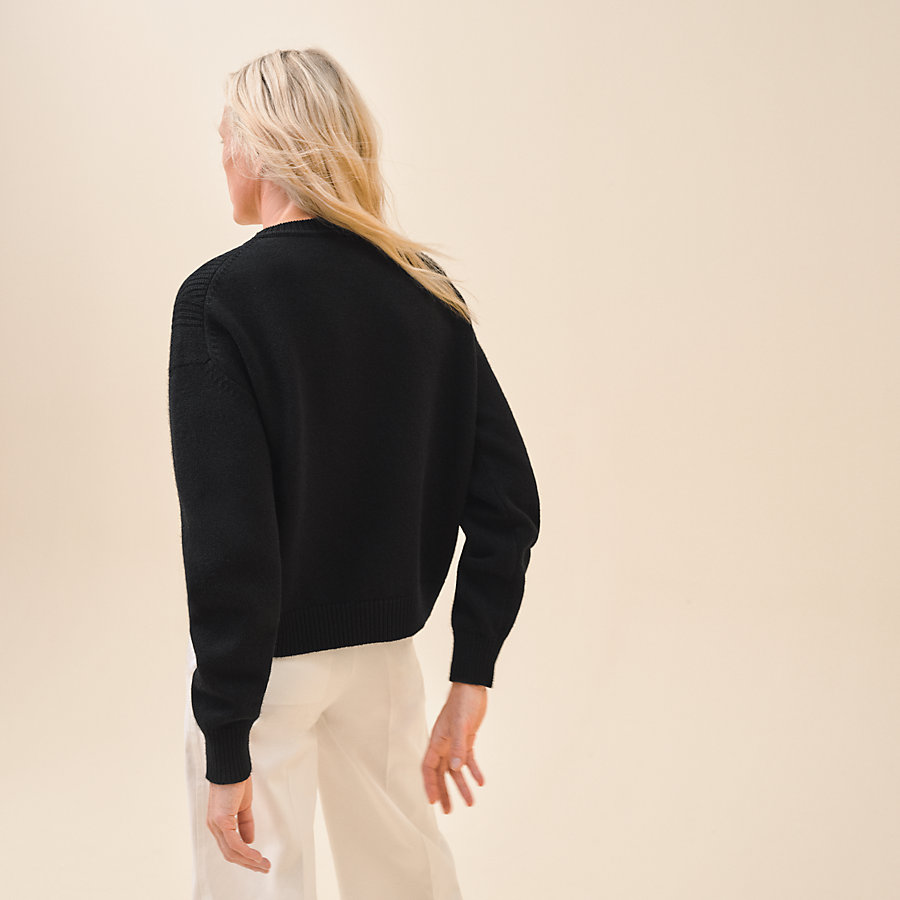 Cashmere long-sleeve sweater