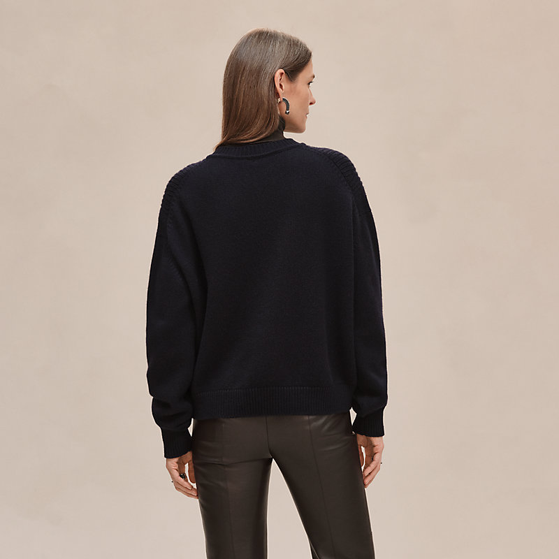Cashmere long-sleeve sweater