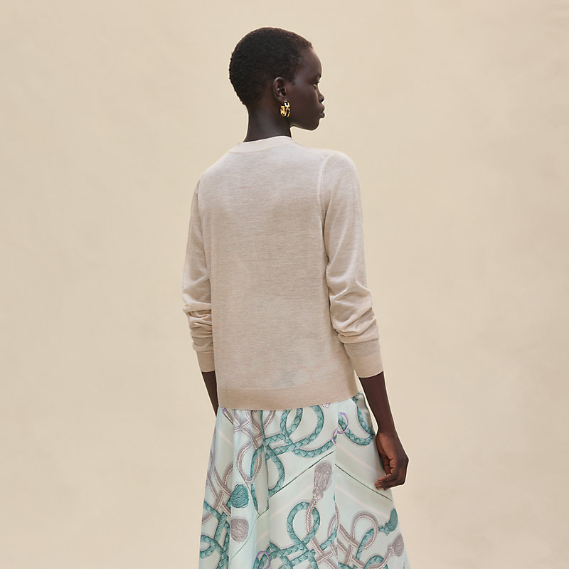 Cashmere long-sleeve sweater