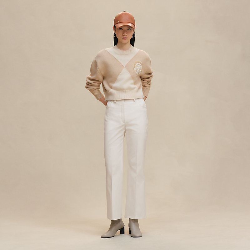 Cashmere long-sleeve sweater