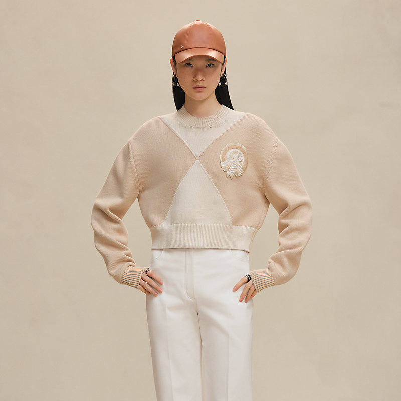 Cashmere long-sleeve sweater