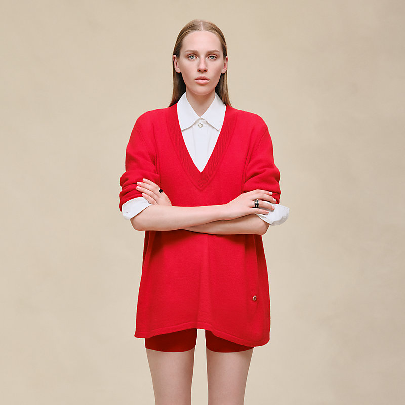 Cashmere long-sleeve sweater