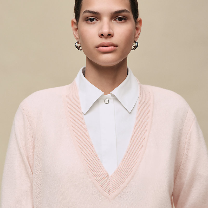 Cashmere long-sleeve sweater