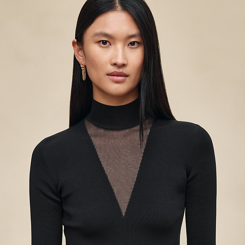 Cashmere long-sleeve sweater