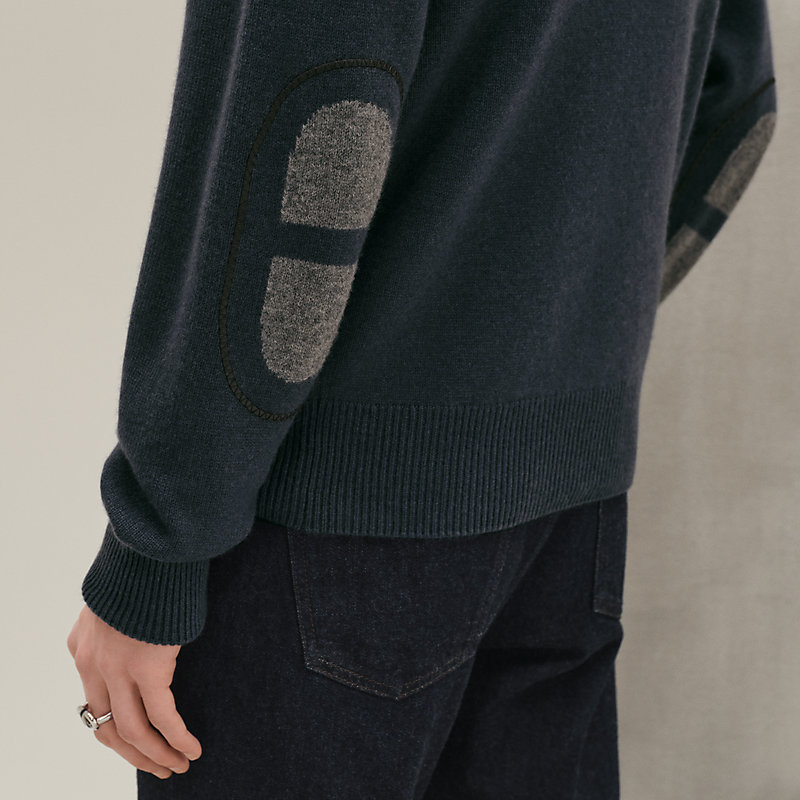 【素材が上質】HERMES Maillon Chaine d'Ancre ニットパーカー お洒落♪】HERMESエルメス☆パーカー Maillon Chaine d'Ancre