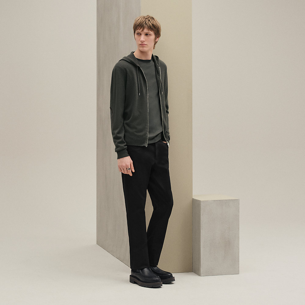 【素材が上質】HERMES Maillon Chaine d'Ancre ニットパーカー Cashmere 