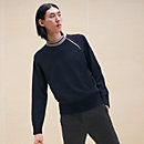 View: Worn, Cashmere "Rayures asymetriques" crewneck sweater