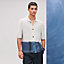 View: Worn, Cashmere "Rayures plongees" short-sleeve polo shirt