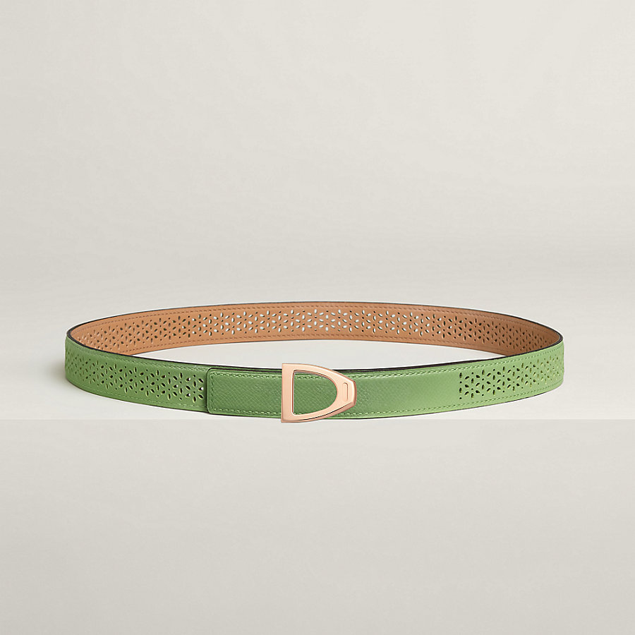 Cavaliere belt buckle & Reversible leather strap 24 mm