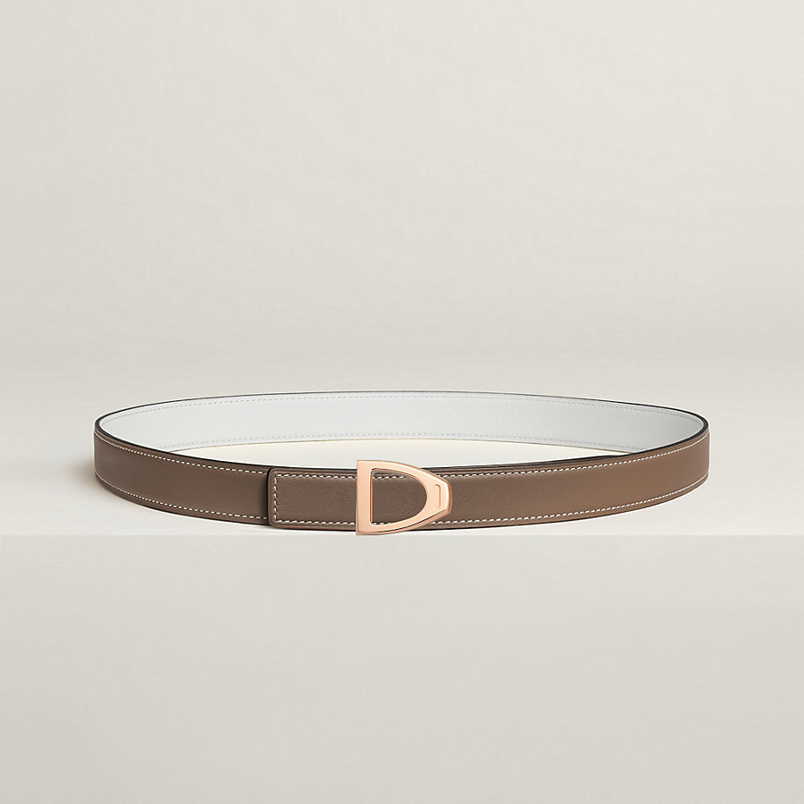 Cavaliere belt buckle & Reversible leather strap 24 mm