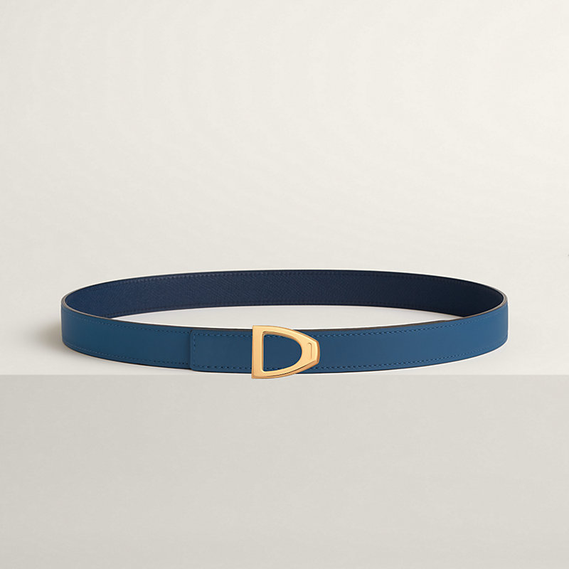 Cavaliere belt buckle & Reversible leather strap 24 mm