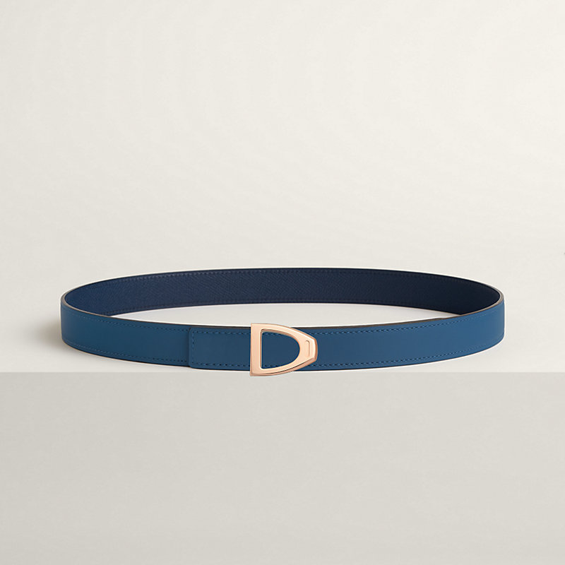 Cavaliere belt buckle & Reversible leather strap 24 mm