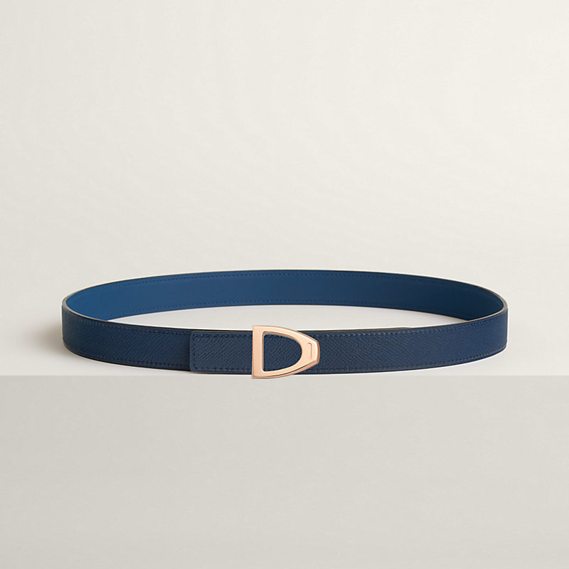 Cavaliere belt buckle & Reversible leather strap 24 mm