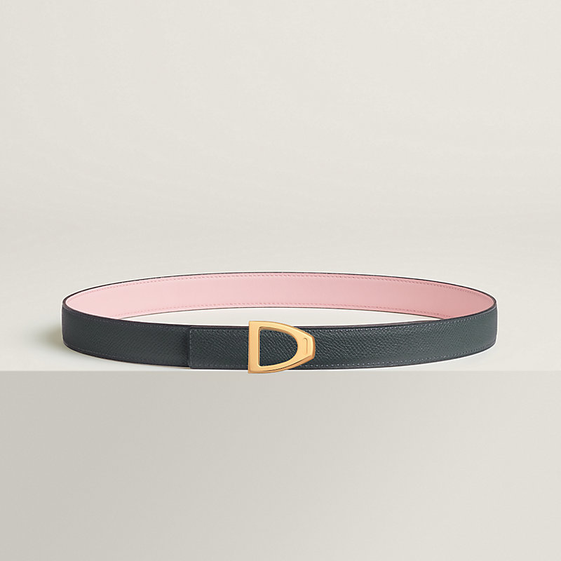 Cavaliere belt buckle & Reversible leather strap 24 mm