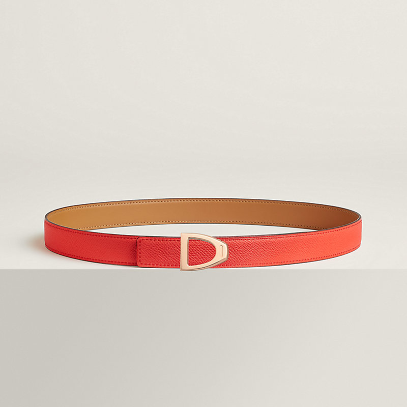 Cavaliere belt buckle & Reversible leather strap 24 mm