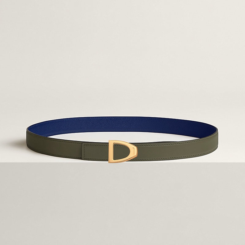 Cavaliere belt buckle & Reversible leather strap 24 mm