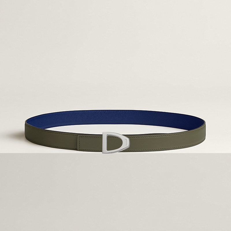 Cavaliere belt buckle & Reversible leather strap 24 mm