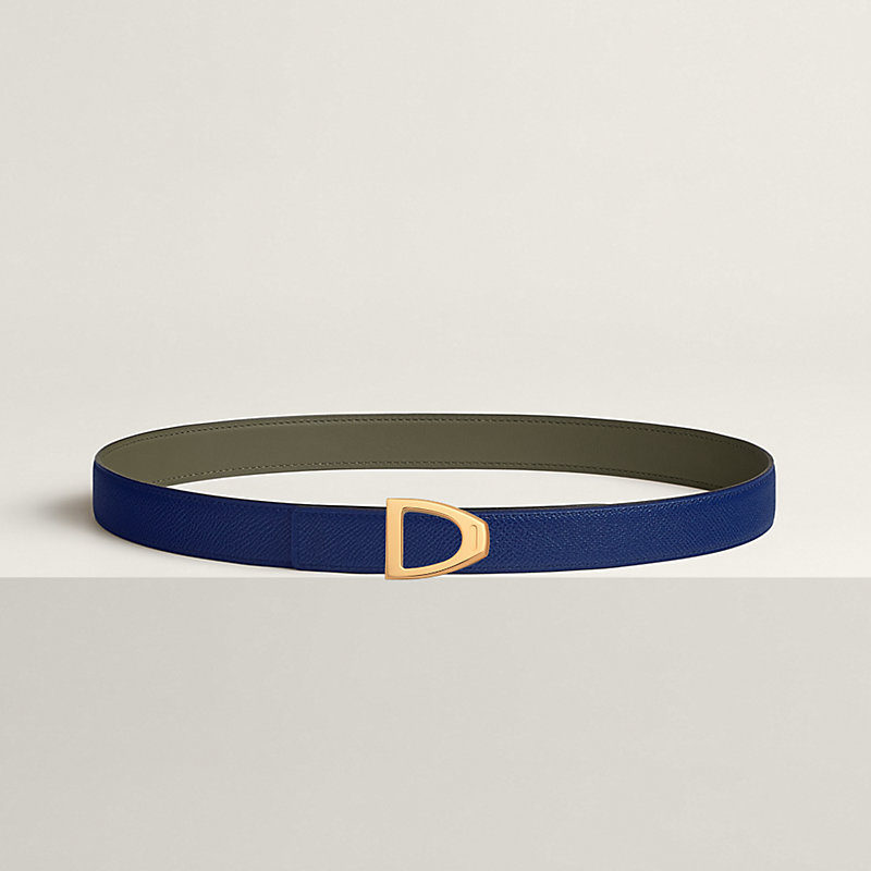 Cavaliere belt buckle & Reversible leather strap 24 mm