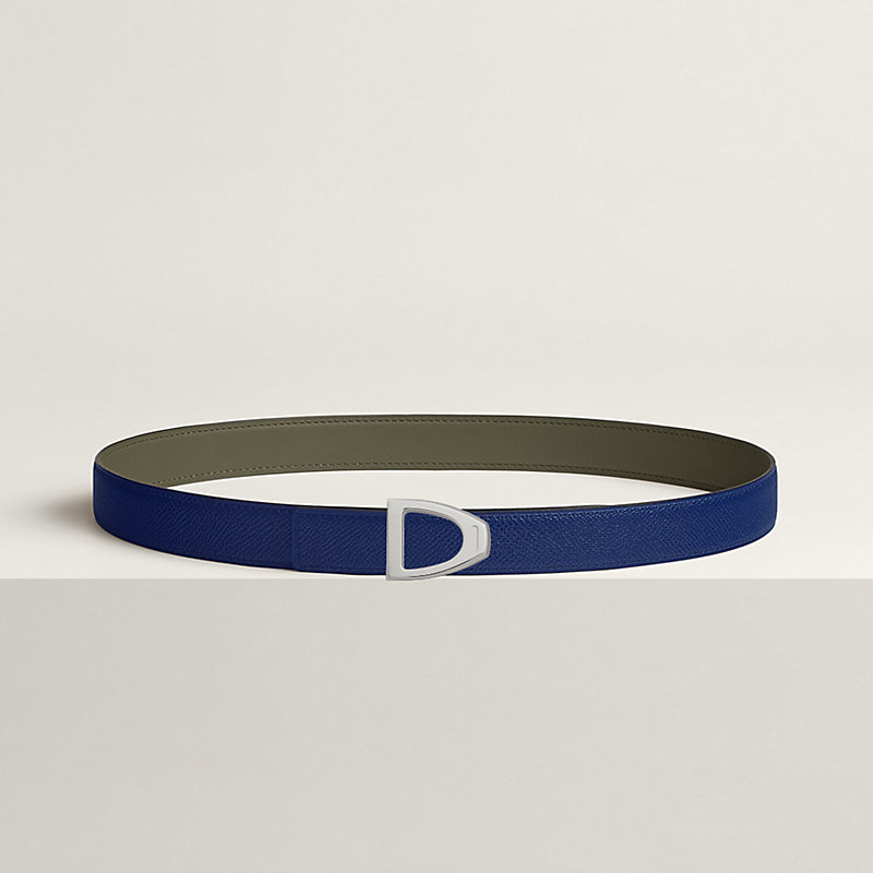 Cavaliere belt buckle & Reversible leather strap 24 mm