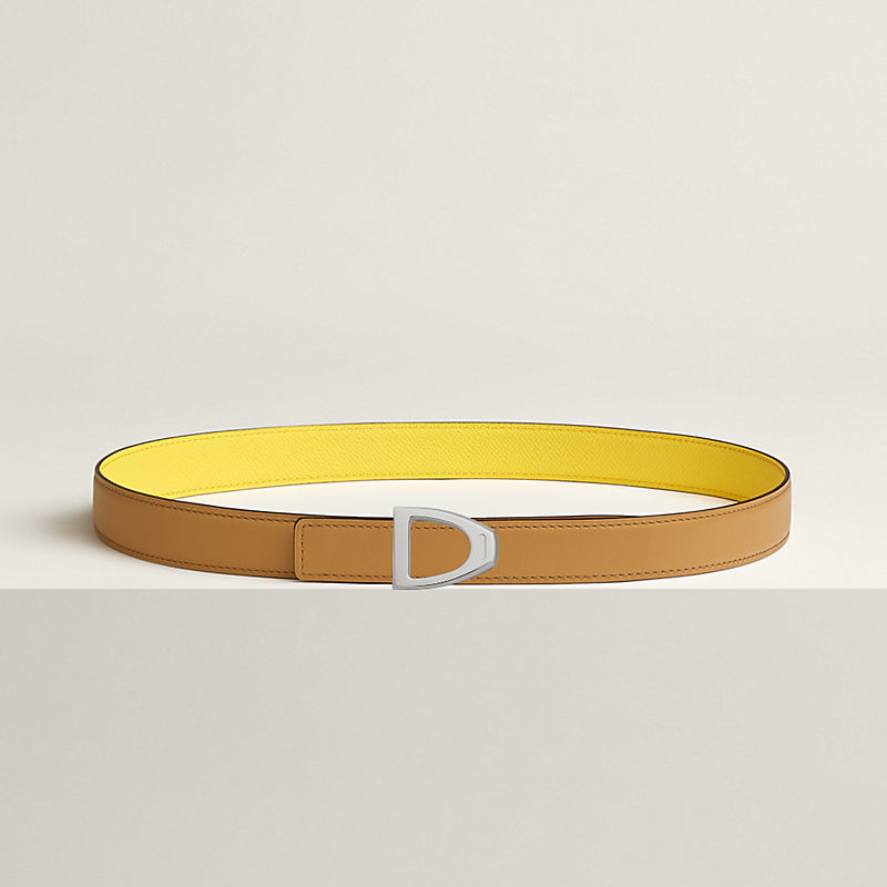 Cavaliere belt buckle & Reversible leather strap 24 mm