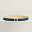 View: , Cavaliere belt buckle & Reversible leather strap 24 mm