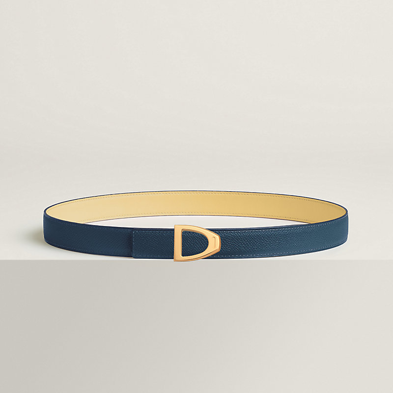 Cavaliere belt buckle & Reversible leather strap 24 mm