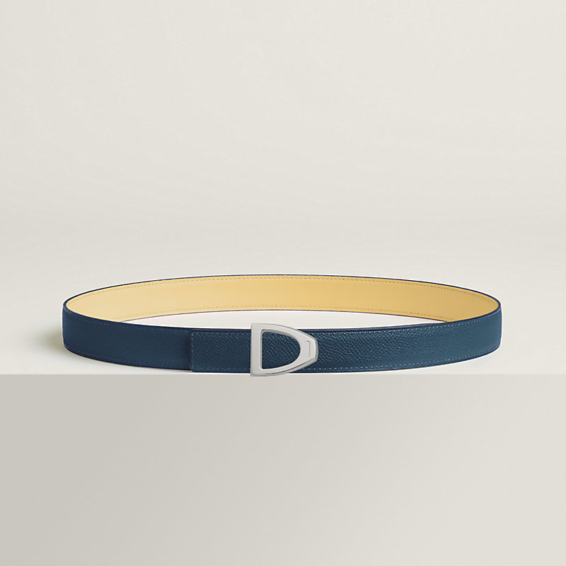 Cavaliere belt buckle & Reversible leather strap 24 mm