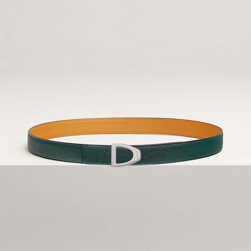 Cavaliere belt buckle & Reversible leather strap 24 mm
