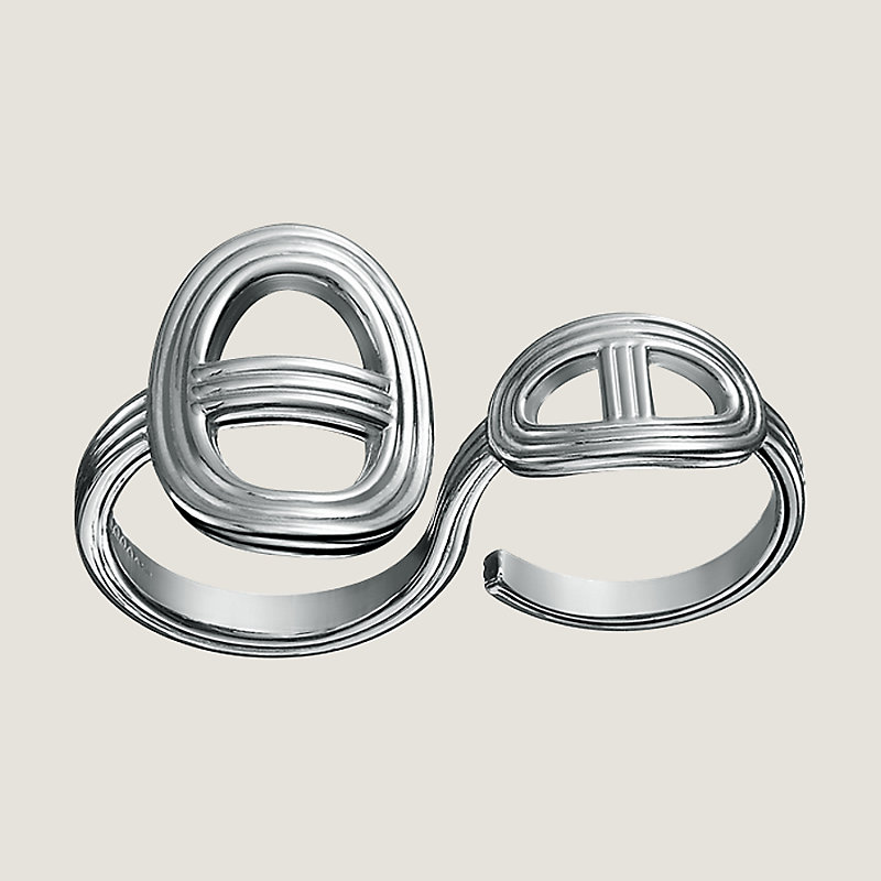Chaine d'ancre 24双环戒指，超大号