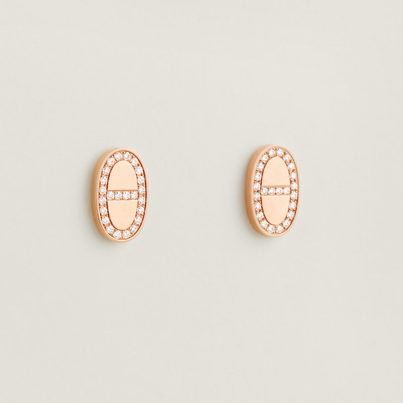 Chaine d'ancre Contour stud earrings