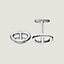 View: front, Chaine d'ancre cufflinks
