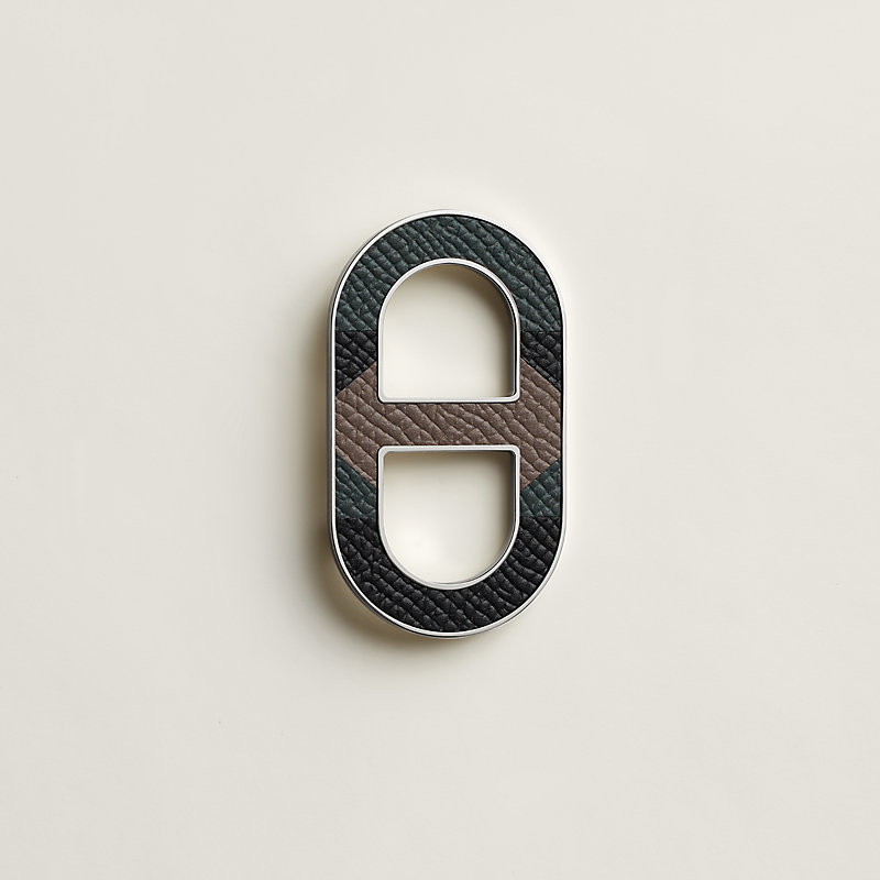 Chaine d'Ancre Marqueterie brooch