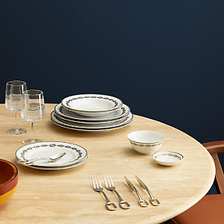 Chaine d'Ancre platinum bread and butter plate | Hermès Mainland China