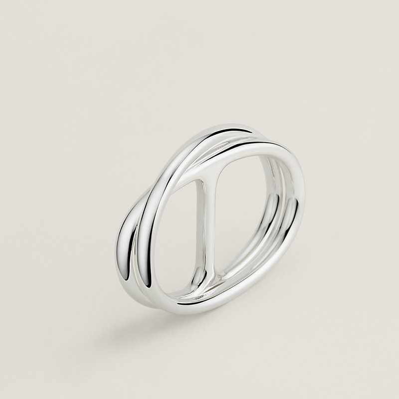 Chaine d'Ancre Punk double ring